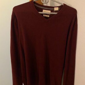 Medium Vintage Weather Proofs Red V Neck Sweatshirt